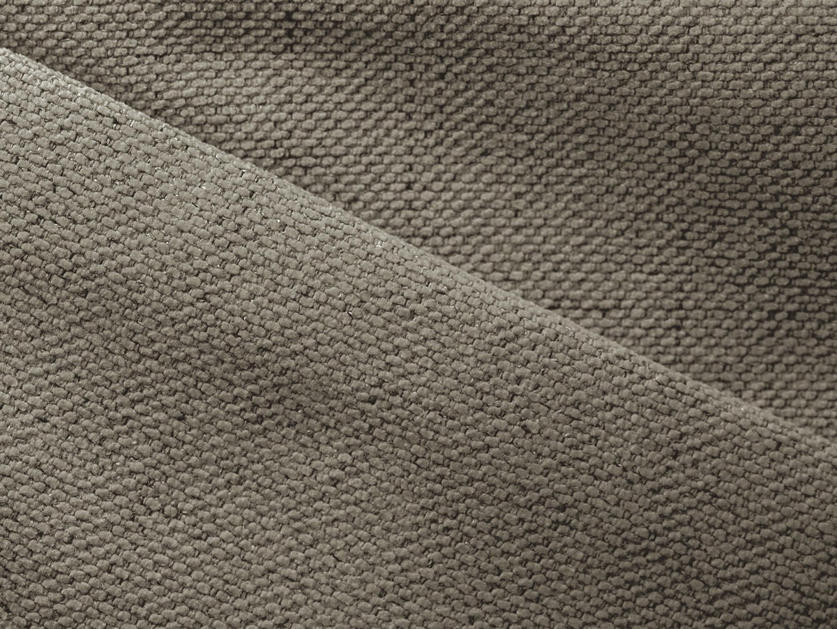 ECKSOFA mit Schlaffunktion Strukturstoff Stoff Beige - Beige/Schwarz, Kunststoff/Textil (148/207cm) - Makamii
