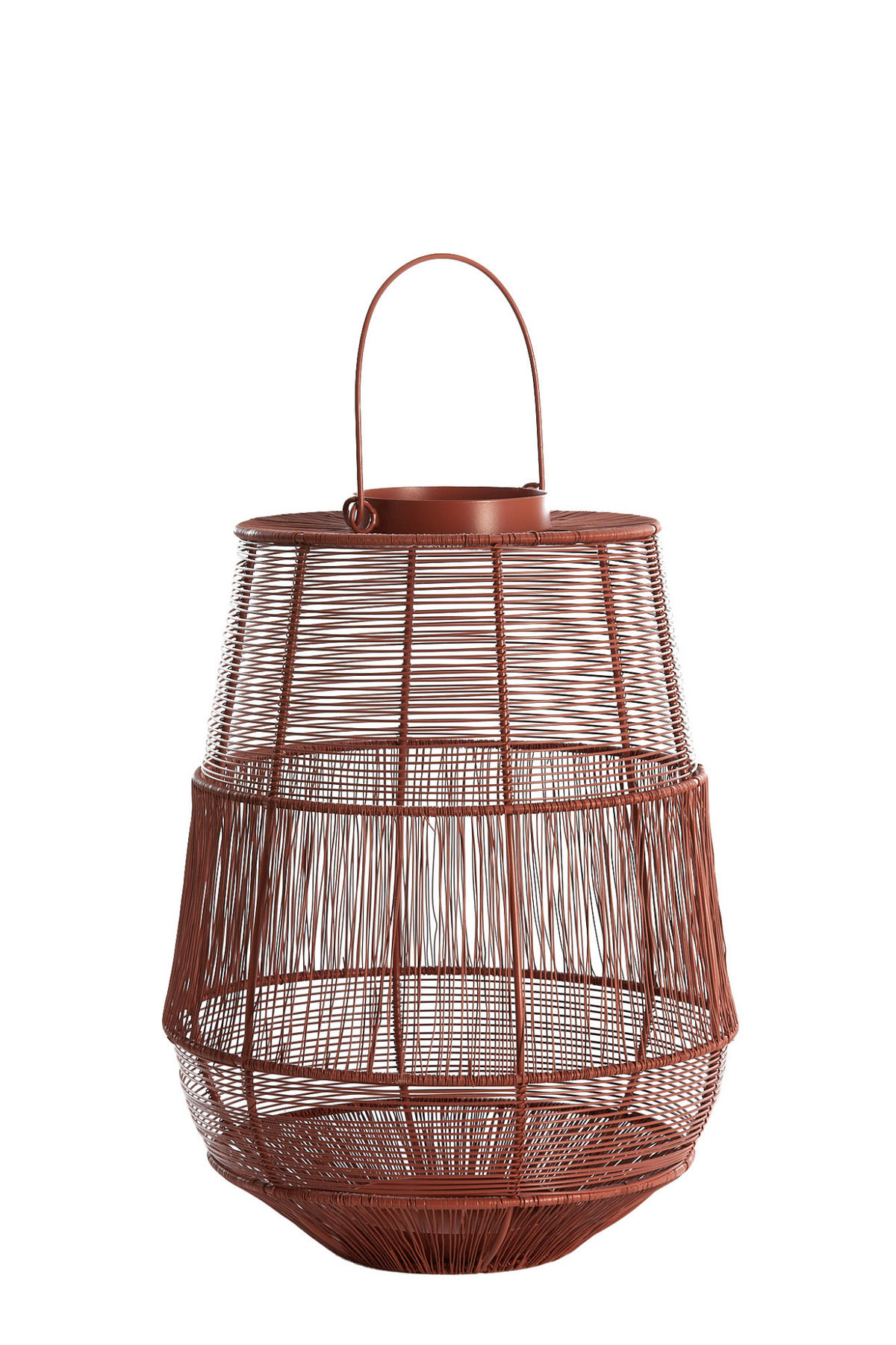 WINDLICHT Sezela Rot Ø28/38 cm - Rot, Metall (28/38/28cm) - Light & Living