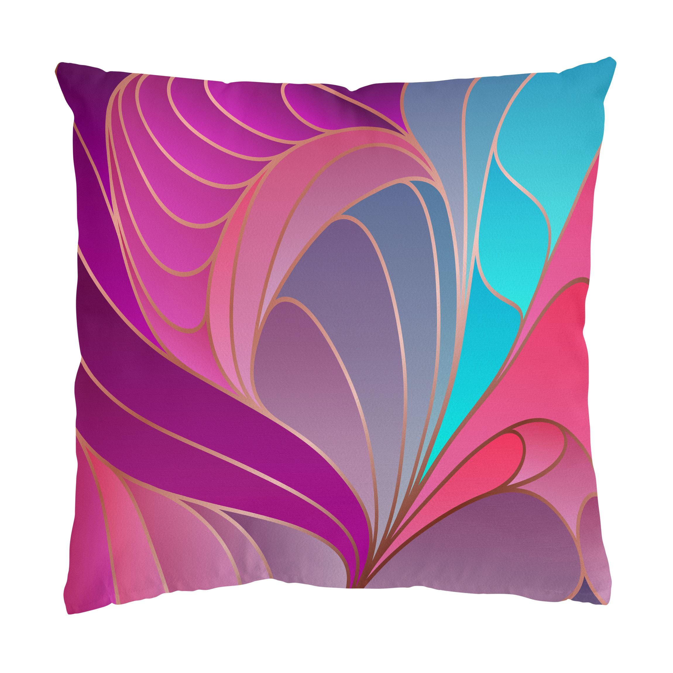 KISSENBEZUG Farbenfrohes Art Deco II 50/50 cm - Multicolor, Textil (50/50cm) - Bilderwelten