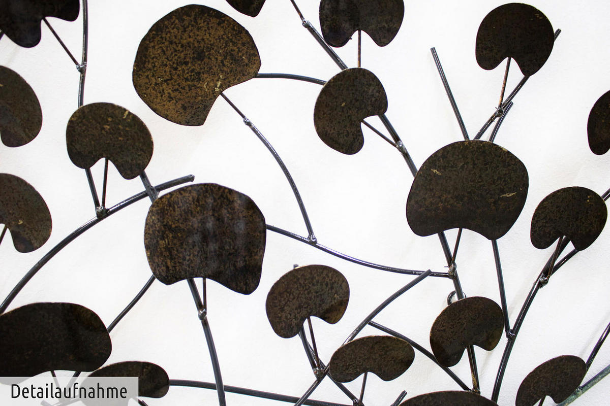 WANDDEKO Braun 113/76 cm - Braun, Metall (3.2/76/5cm) - KUNSTLOFT