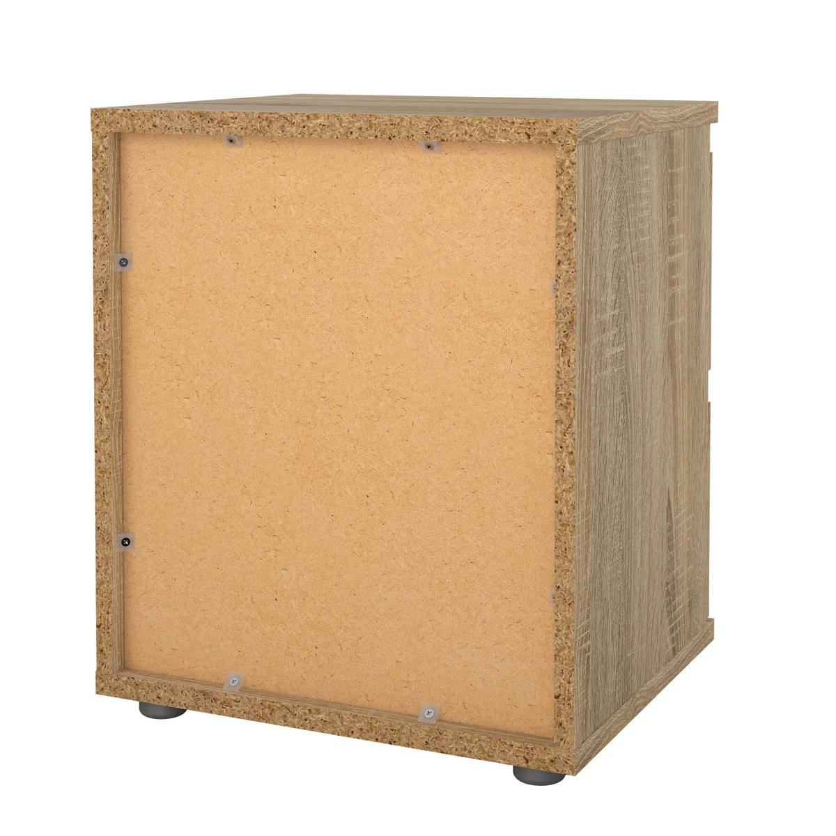 NACHTTISCH Eiche 34/40.2/48.2 cm - Braun, Holzwerkstoff (40.2/48.2/34cm) - DMORA