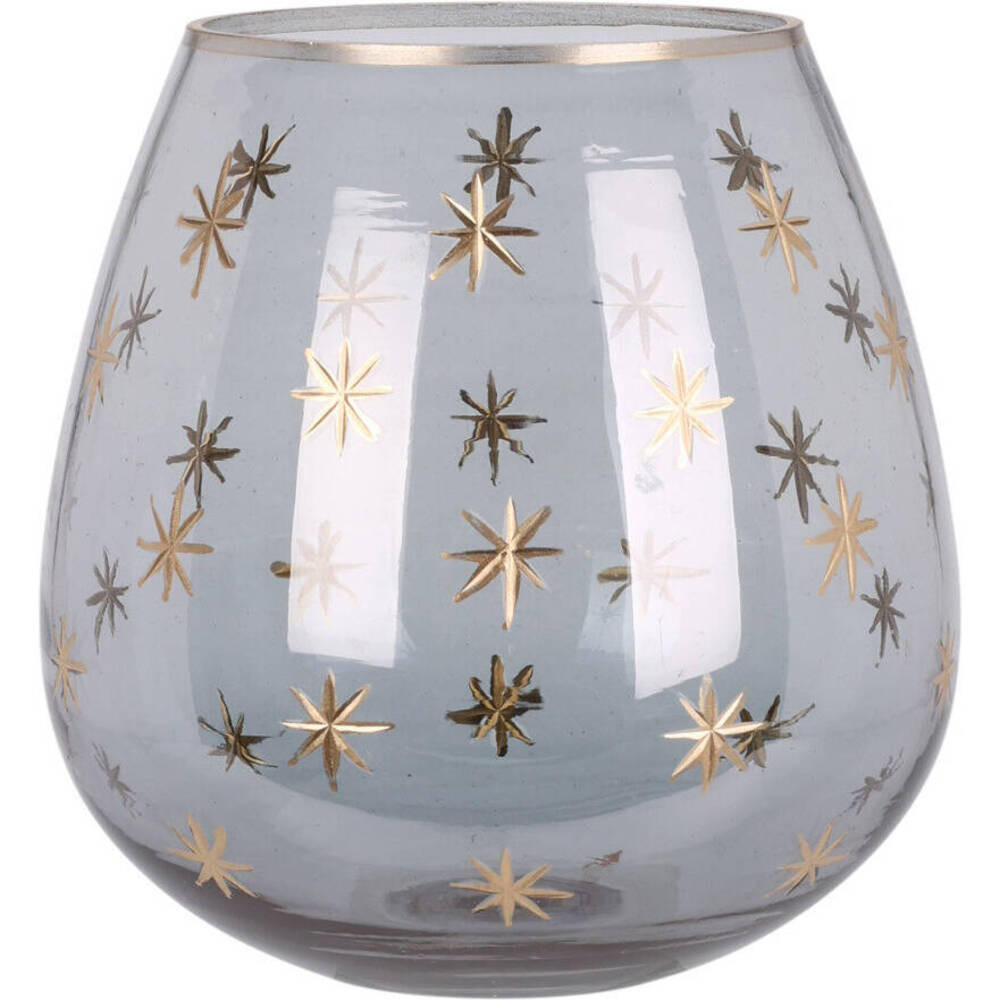 Home Styling Collection Teelichthalter Grau 14 cm