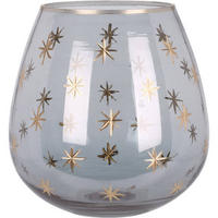 TEELICHTHALTER Glas 14 cm - Grau, Glas (14/14cm) - Home Styling Collection