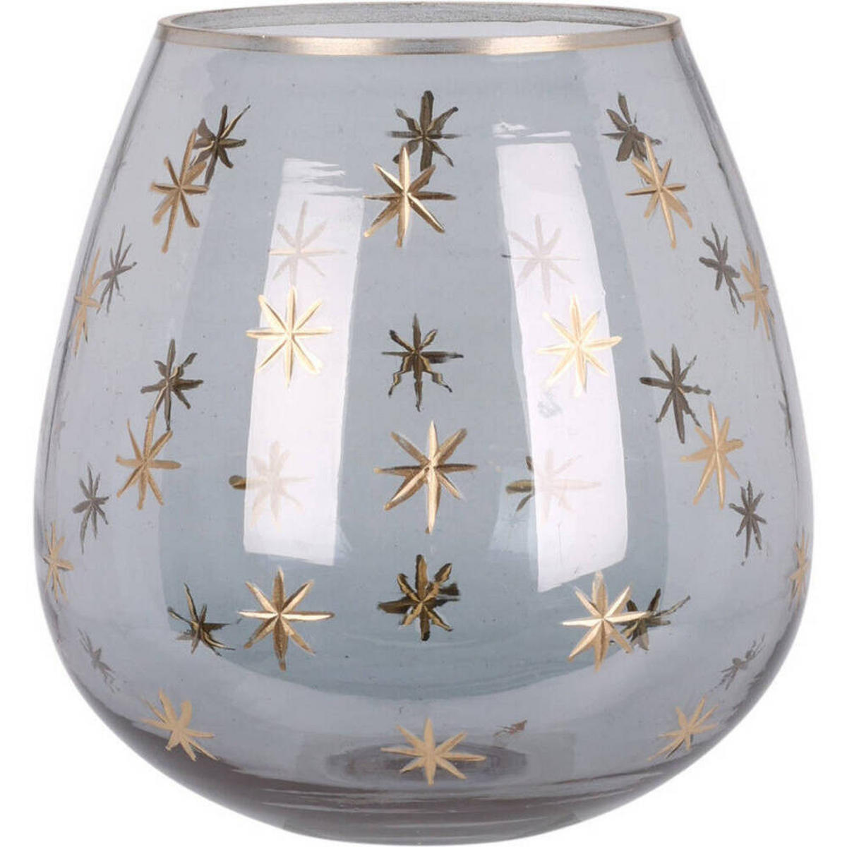 TEELICHTHALTER Glas 14 cm - Grau, Glas (14/14cm) - Home Styling Collection
