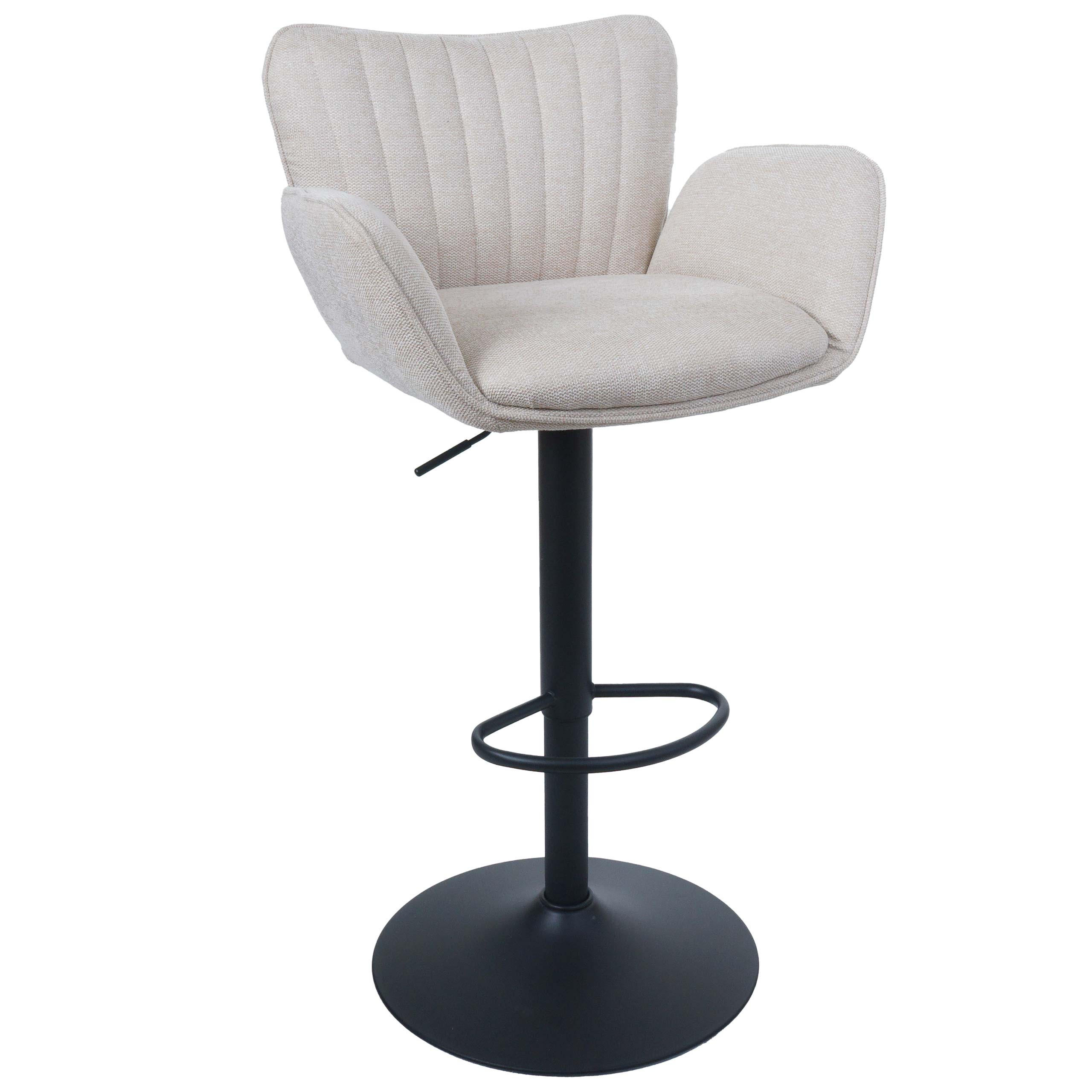 BARHOCKER Cremeweiß - Creme, Textil (50/110/45cm) - MCW