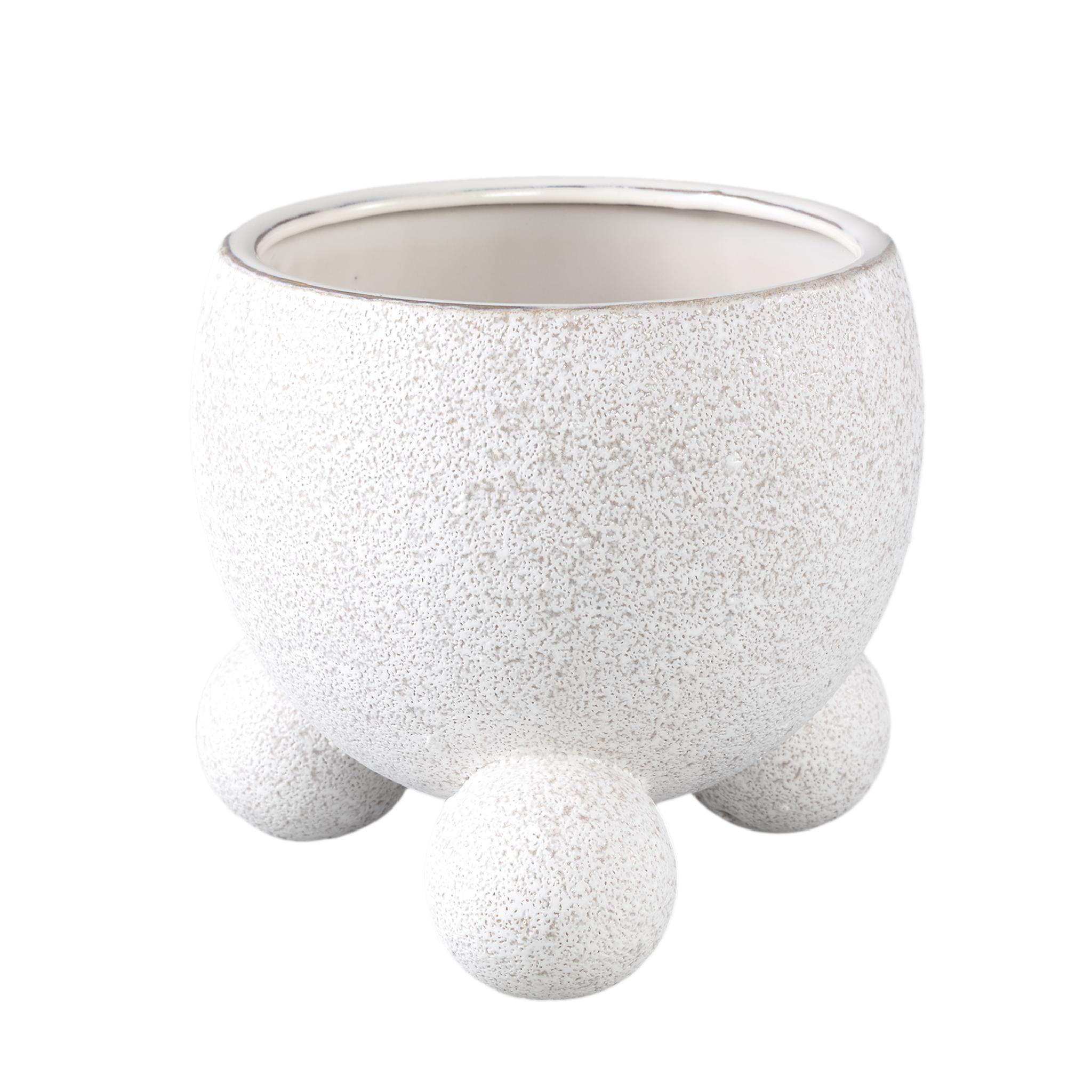 TOPF Malinda Beige 20/20/18cm - Beige, Keramik (18cm) - PTMD Collection