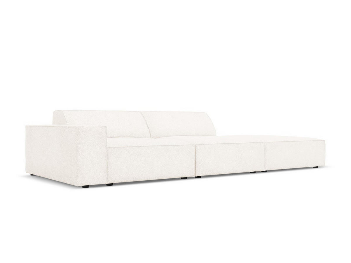 RECHTES-SOFA Jodie aus Boucle beige 3 Sitzplätze - Beige, Textil (102/70/262cm) - Micadoni