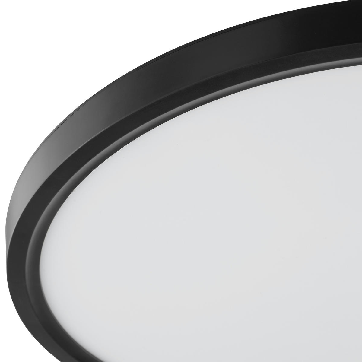 LED DECKENLEUCHTE Galo Weiß/Schwarz 40/40/2,5 cm - Multicolor, Kunststoff (40/40/2.5cm) - Brilliant