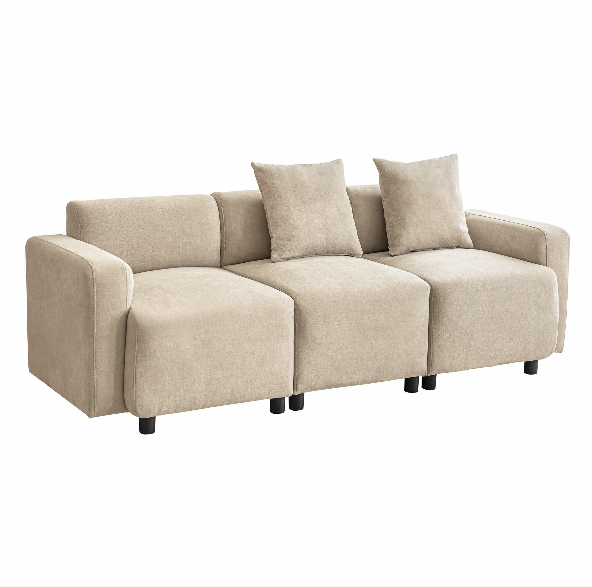 Ivmeu Sofa Beige 211x71x67 cm