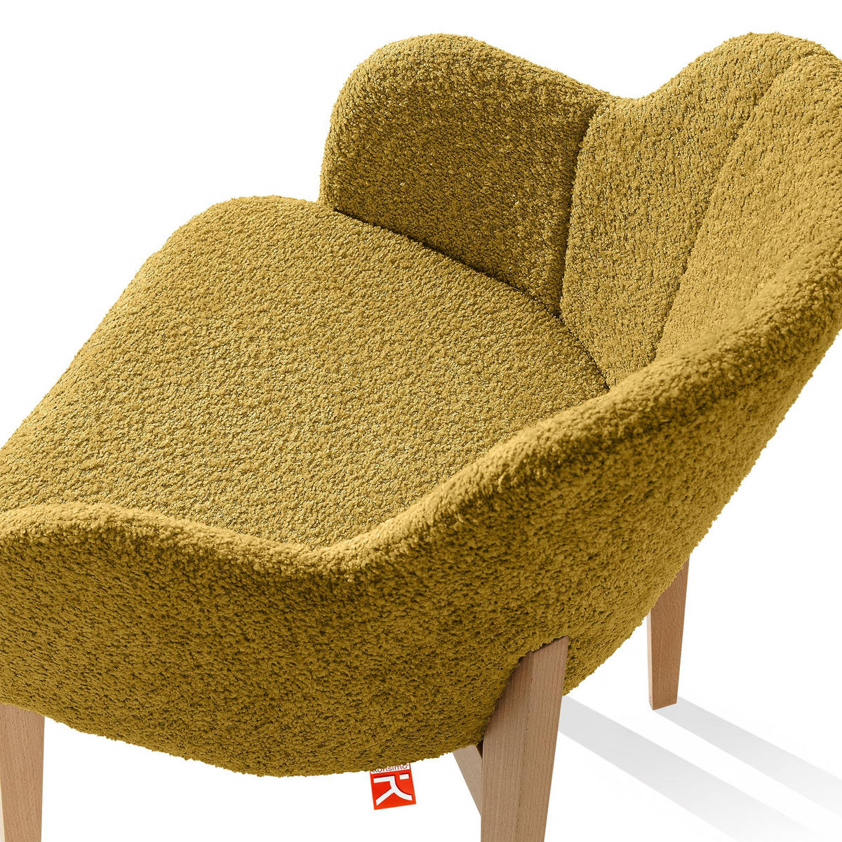 POLSTERSTUHL LONIS Esszimmerstühle 2er Set - Eichefarben/Honig, Holz/Textil (55/82/54cm) - KONSIMO®