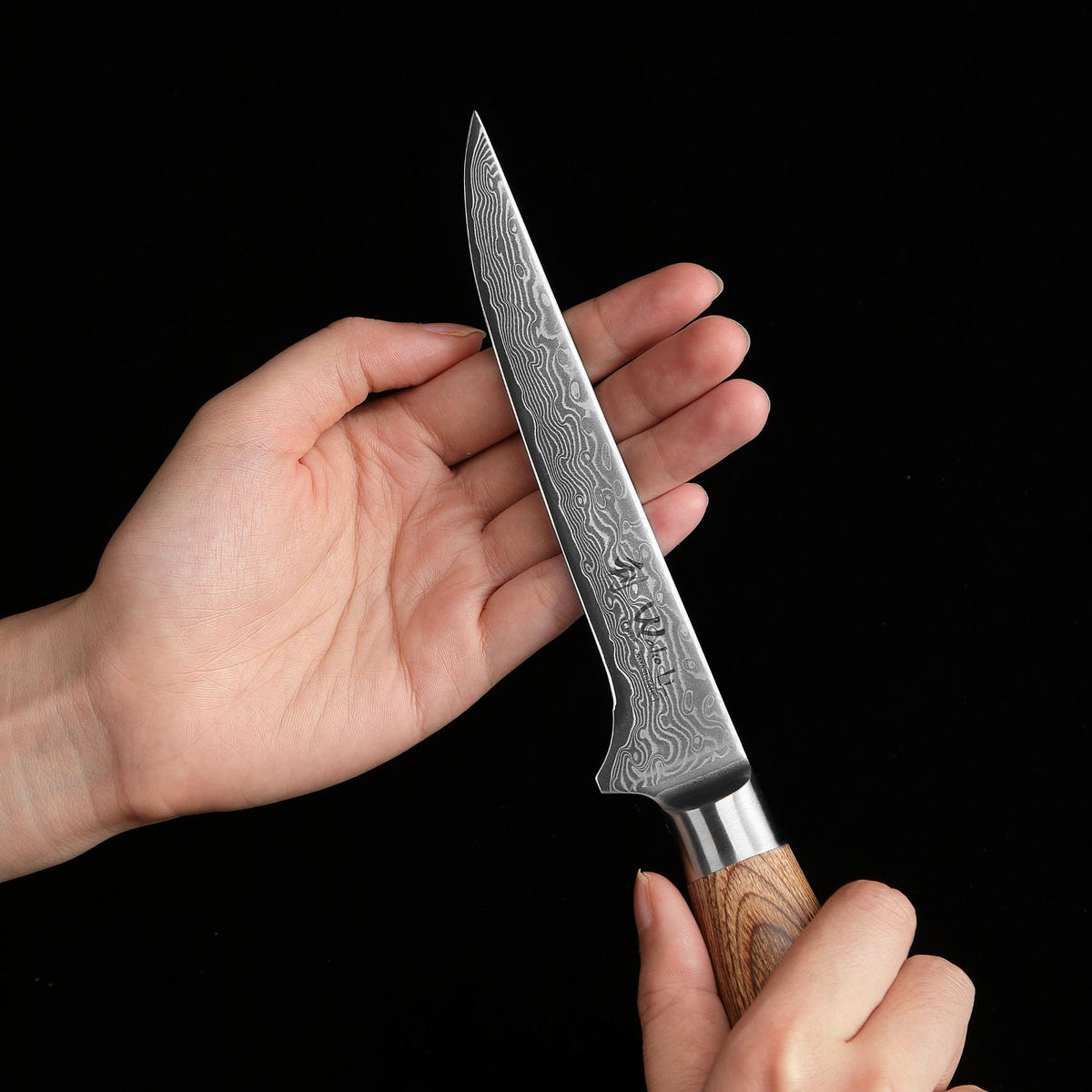 AUSBEINMESSER 14 cm - Braun, Holz/Metall (29cm) - Wakoli