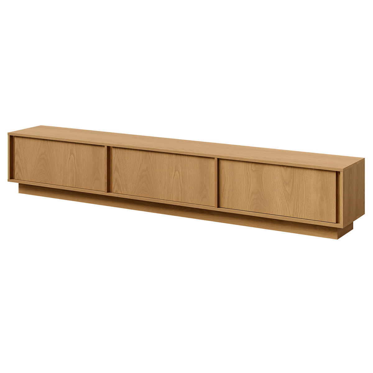TV STOLEK Vero se 3 dvířky, závěsný nebo stojící, 230 cm, dub Carmel - barva dubu, kompozitní dřevo (230/40/35cm) - Beautysofa