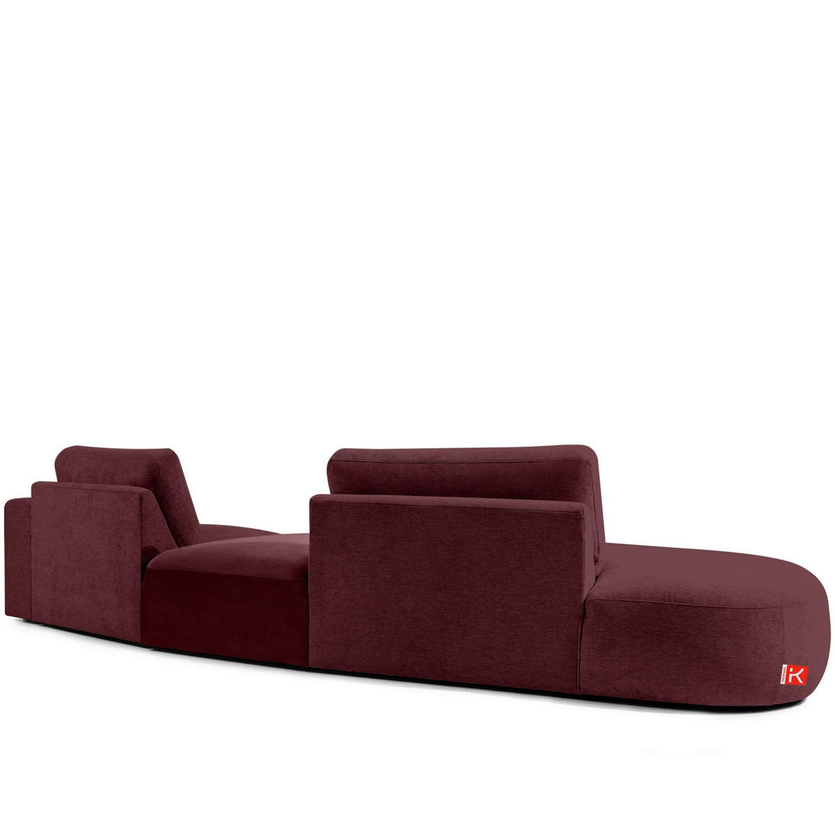 4-SITZER ECKSOFA ZUCCO Chenille links, Violett - Violett, Textil (350/84/105cm) - KONSIMO®