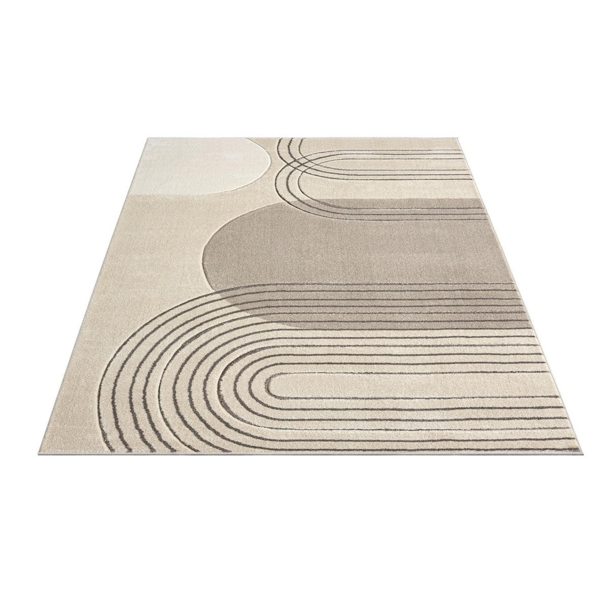 KURZFLOR-TEPPICH Bonito 7157 Braun 160x230 cm - Braun, Textil (160/230cm) - carpet city