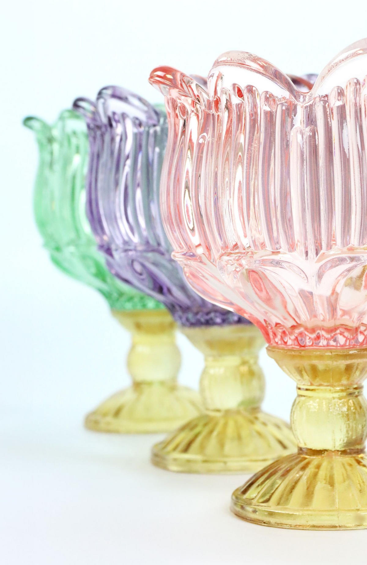 TEELICHTHALTER Valencia 3-tlg. 16 cm - Multicolor, Glas (12.5/16cm) - FURNARO