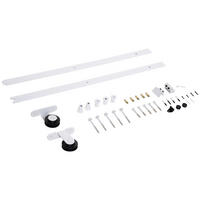 SCHIEBETÜRSYSTEM - Weiß, Metall (4/0.6/183cm) - HOMCOM