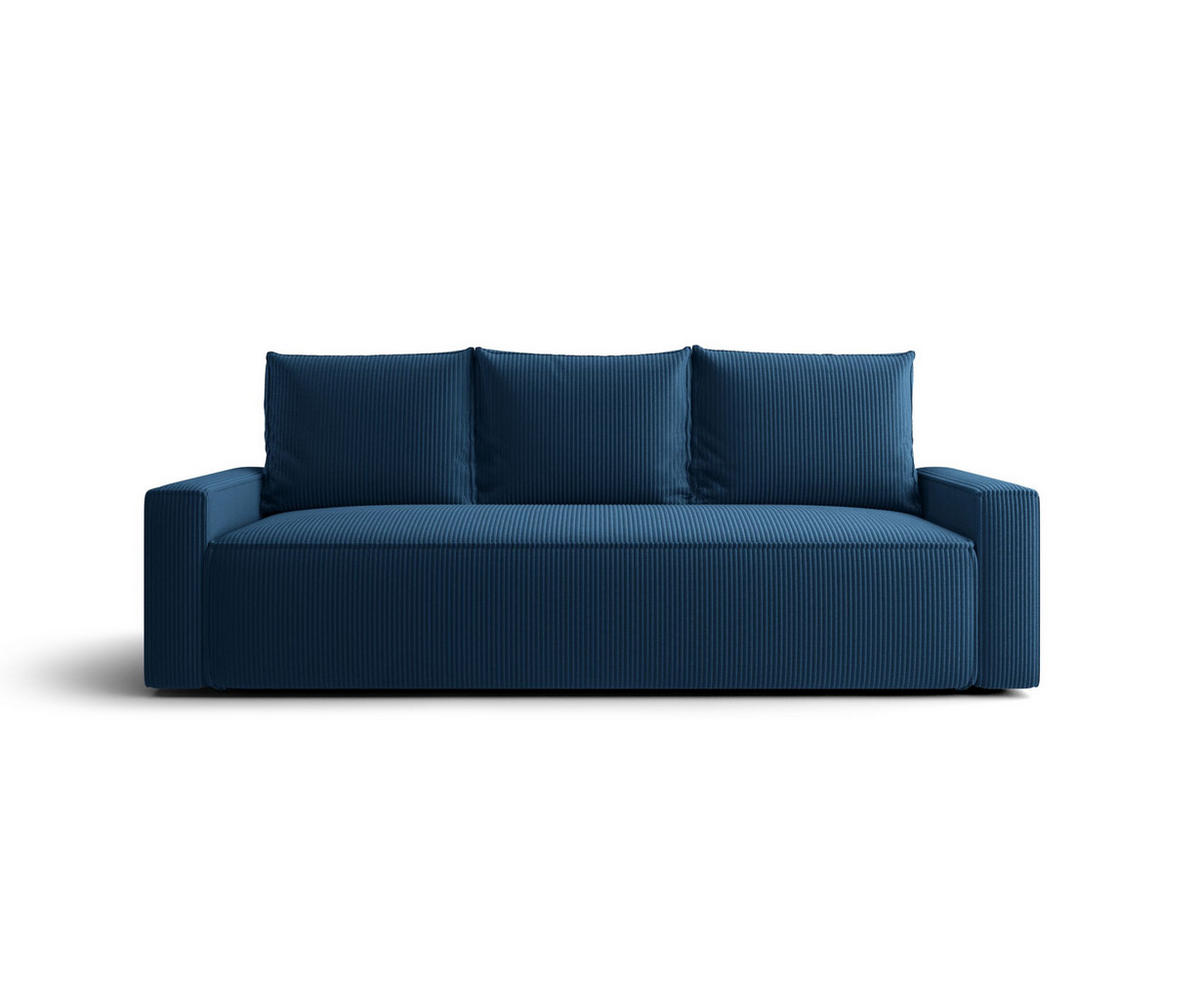 SOFA mit Schlaffunktion SAVIO Poso 05 - Dunkelblau, Textil (232/90/90cm) - Bedante