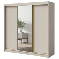 SCHWEBETÜRENSCHRANK mit Spiegel Fiore 3D1L 200 Kaschmir/Gold - Kaschmir/Goldfarben, Holzwerkstoff/Metall (200/200/60cm) - mzm24