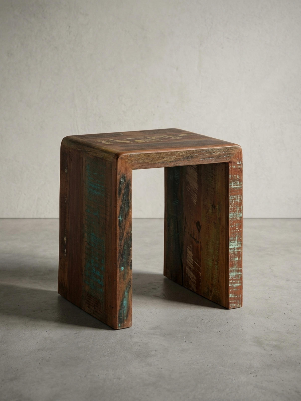 BEISTELLTISCH – Mango Massivholz Shabby Chic 30 kg belastbar - Braun, Holz (40/45/55cm) - KADIMA DESIGN