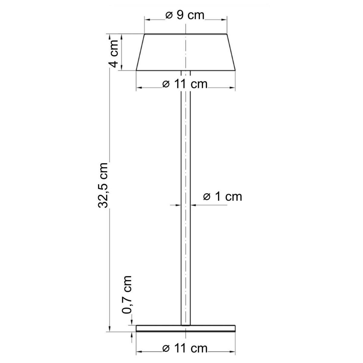 TISCHLEUCHTE Vanyel, Schwarz, 32.5cm - Schwarz, Metall (32/10/32.5cm) - KOSILUM