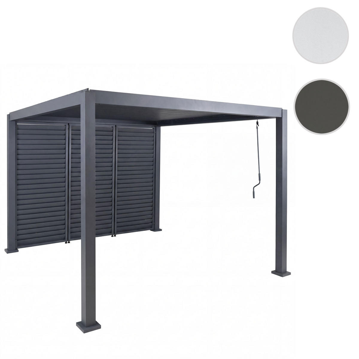 PERGOLA Anthrazit - Anthrazit, Metall (302/235/302cm) - MCW