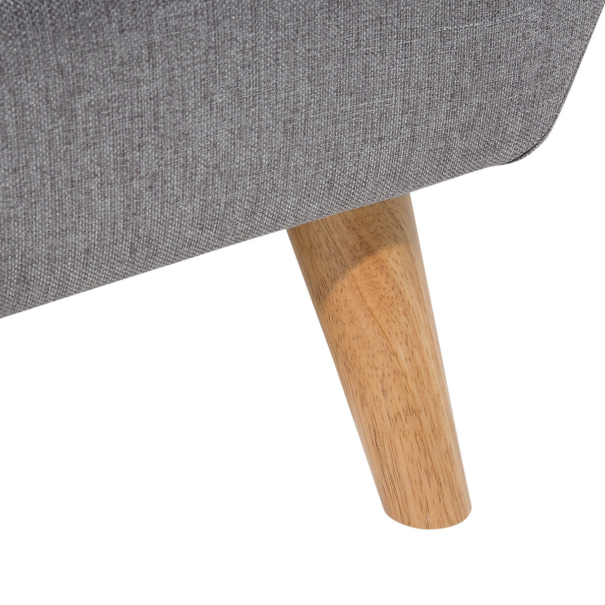 3-SITZER-ECKSOFA Polyester Grau rechtsseitig Motala - Hellgrau, Textil (176/138cm) - Beliani