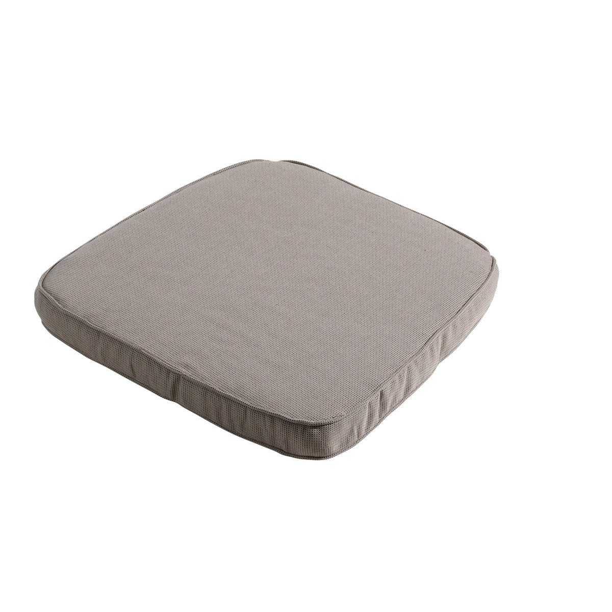 SITZKISSEN Rippe 48/48 cm 4er-Set - Braun, Textil (48/5/48cm) - Madison