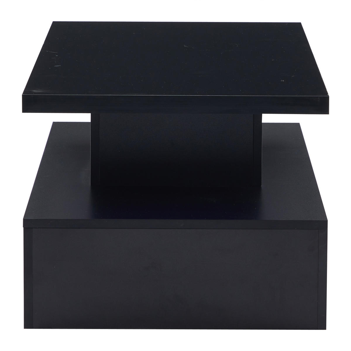 COUCHTISCH DE-054 Schwarz - Schwarz, Holzwerkstoff (50/100/39cm) - ComfortXL