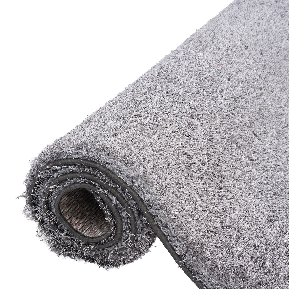 HOCHFLOR SHAGGY TEPPICH FEELING MIX LÄUFER - Silberfarben, Textil (100/400cm) - Snapstyle