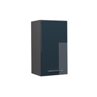 HÄNGESCHRANK Fame-Line Dunkelblau Hochglanz 40 cm - Anthrazit/Dunkelblau, Holzwerkstoff (40/72/34.1cm) - Vicco