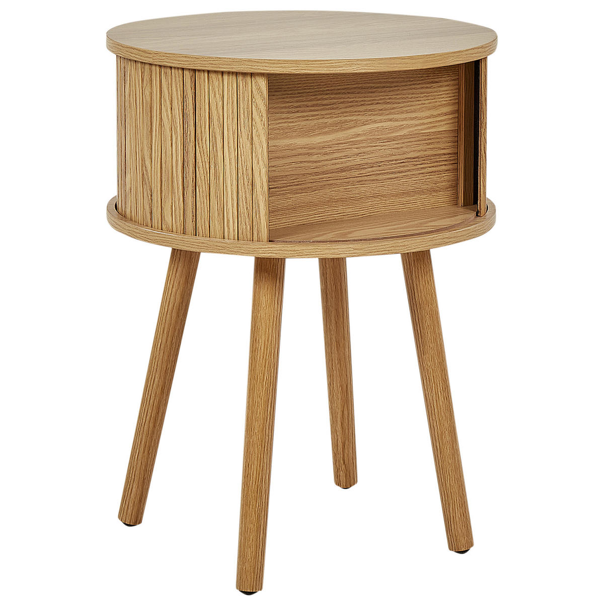 NACHTTISCH Braun Selah - Braun, Holzwerkstoff (45/45/59cm) - Beliani
