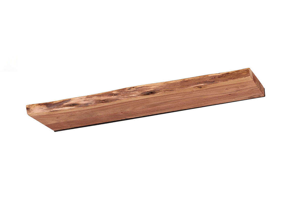 WANDREGAL ERGEA  Holz Akazie - Naturfarben, Holz (90/4/20cm) - KAWOLA