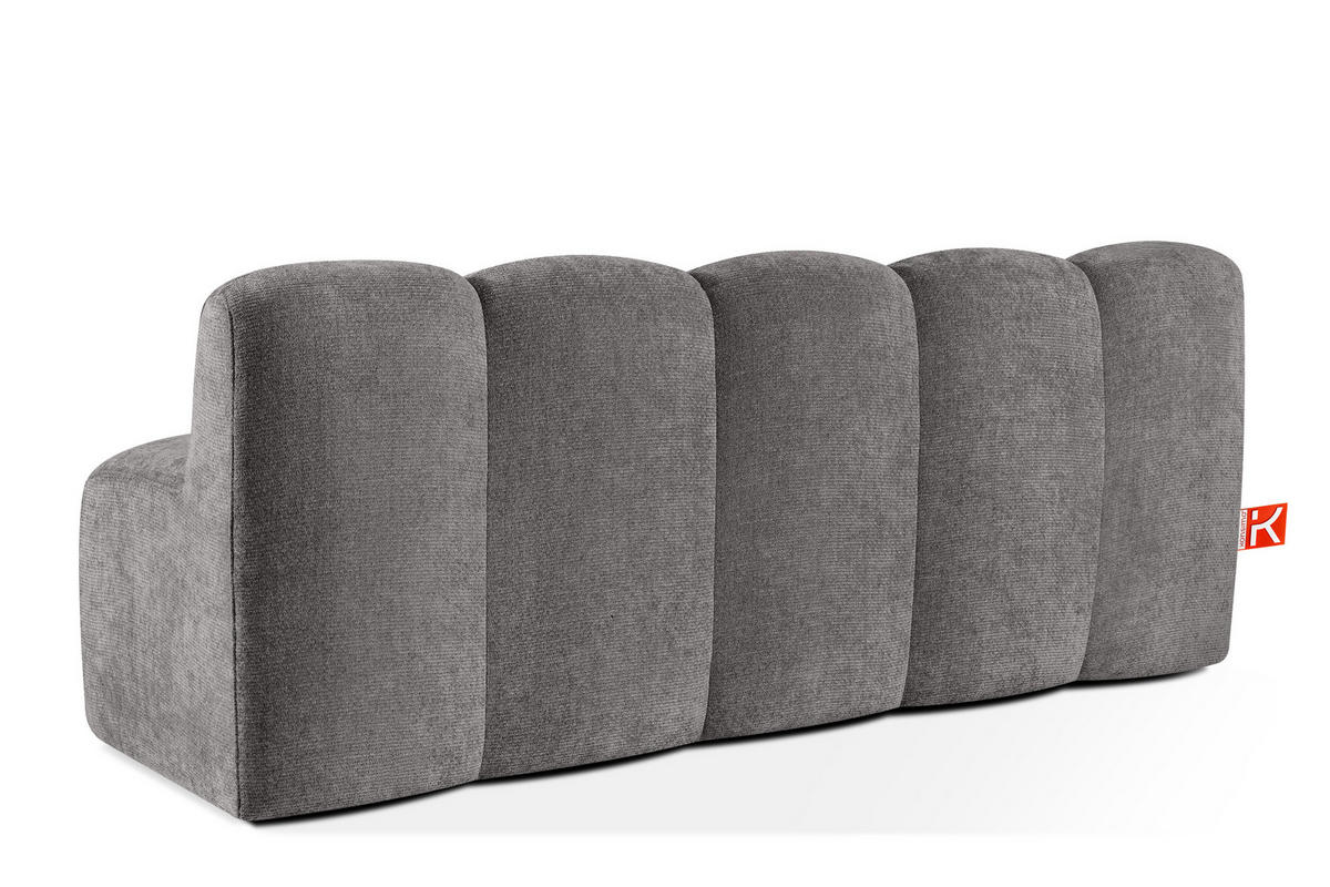 ESSZIMMERBANK BRESCO, Dunkelgrau - Dunkelgrau, Holz/Holzwerkstoff (203/80/72cm) - KONSIMO®