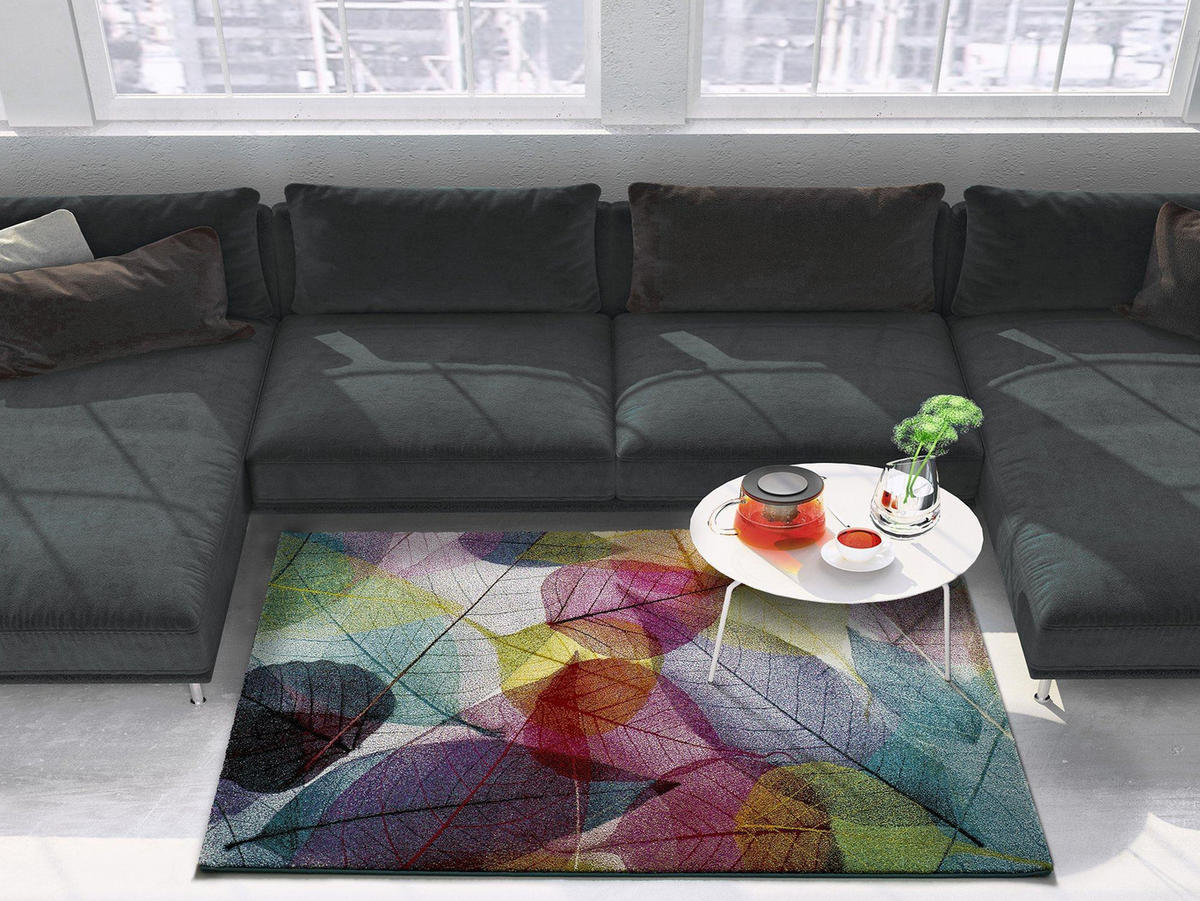 WEBTEPPICH Mehrfarbig Colors 120/170 cm - Multicolor, Naturmaterialien/Textil (120/170cm) - Atticgo