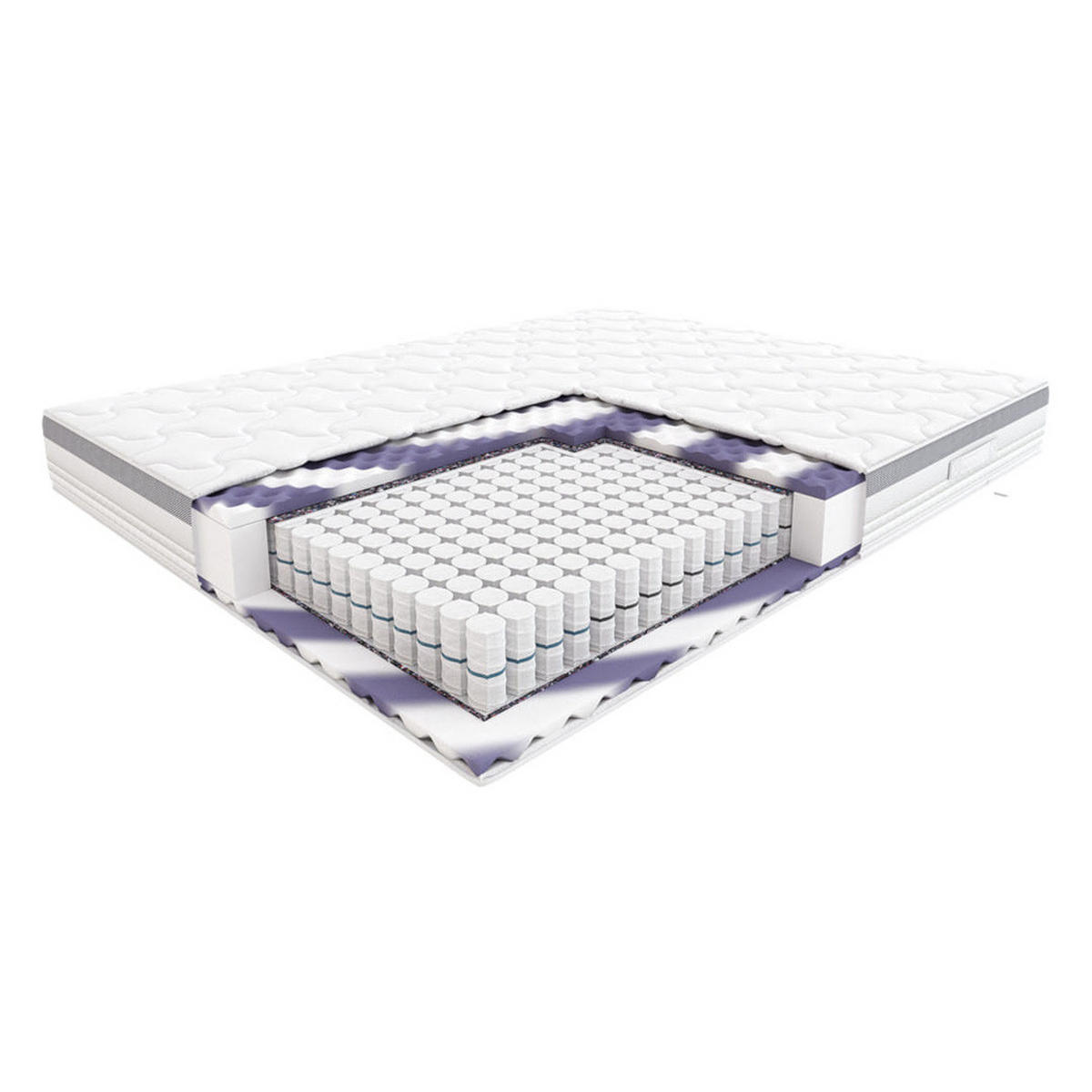TASCHENMATRATZE Cha-Cha im Tencel New-Bezug - Weiß, Textil (90/200cm) - Hilding