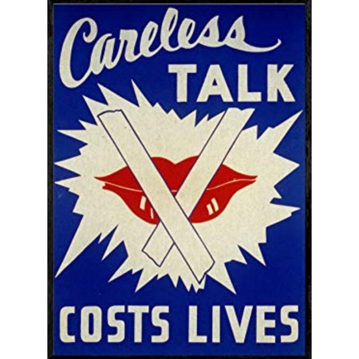 POSTER Us-Propaganda Careless Talk A3 Rahmenlos - Klar, Papier (29.7/5/42cm) - Nacnic