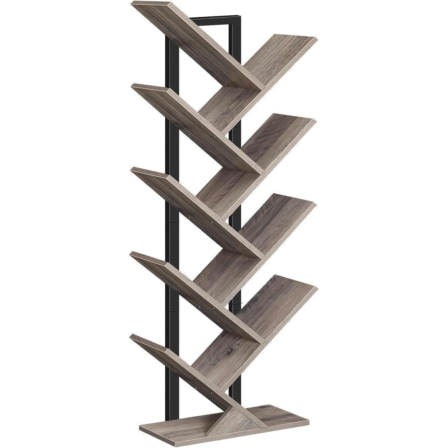 BÜCHERREGAL Baumform Greige 34 x 20 x 116 cm - Multicolor, Holzwerkstoff (34/116/20cm)