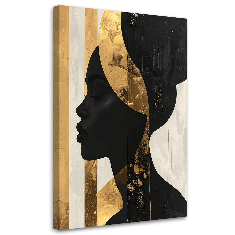 Feeby Leinwandbilder, Gold 60x90 cm