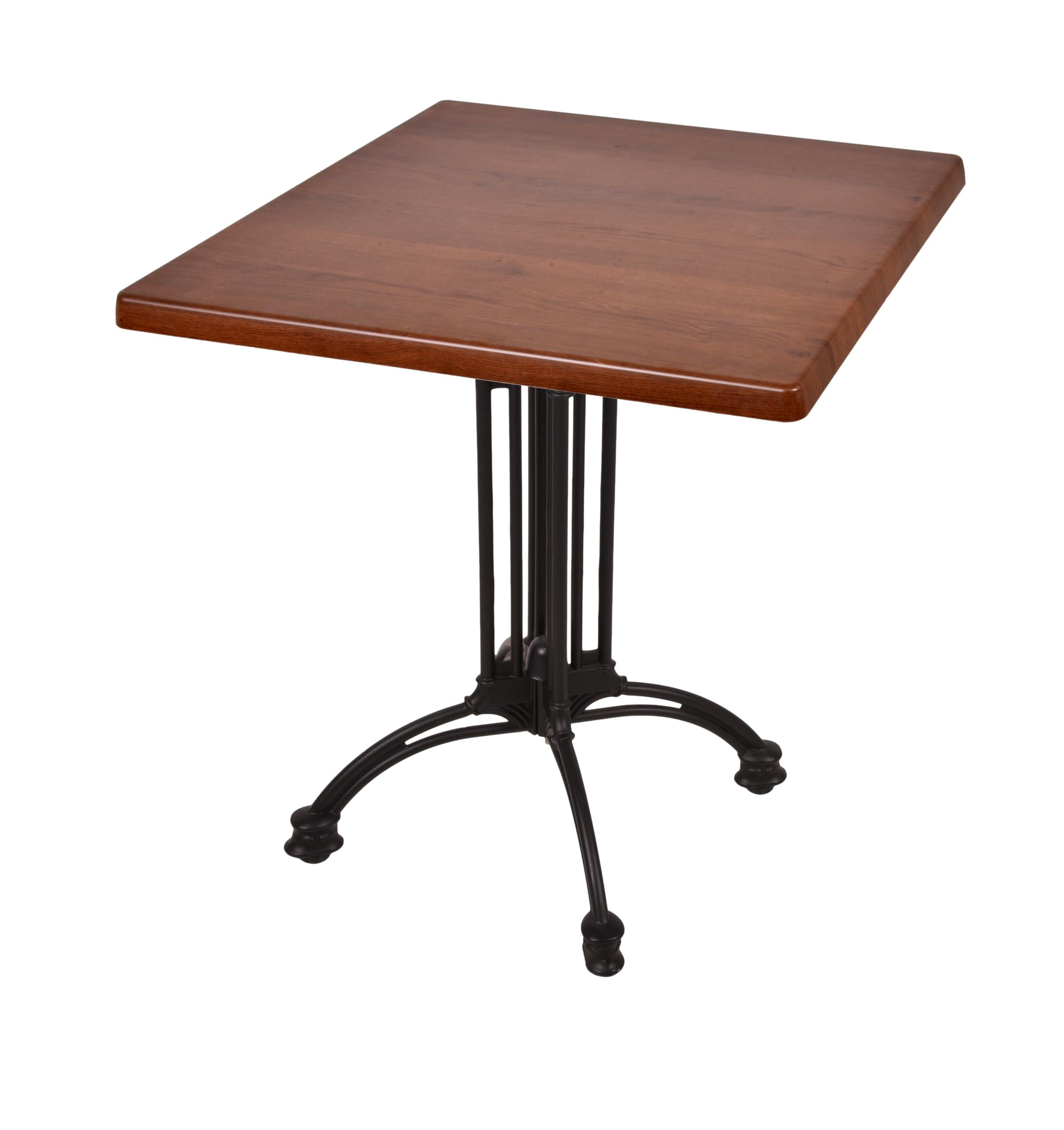 BISTROTISCH Jelena 70x70cm Quadratisch Dunkelbraun Holz Cafétisch - Dunkelbraun, Holz (70/70/61cm) - DELUKE