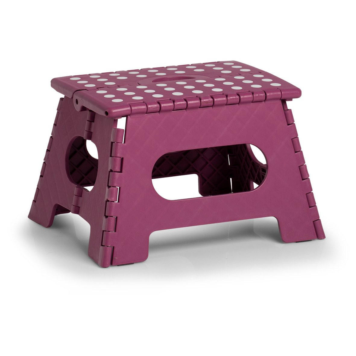 Zeller Klapphocker Dunkelrot 28x22x35 cm