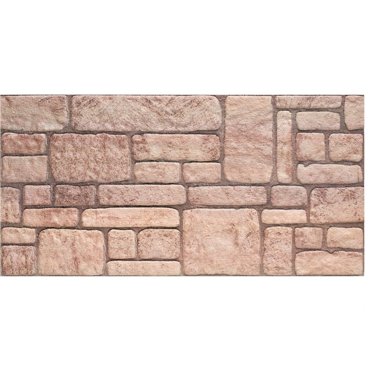 3D-WANDPANEELE , 100 x 50 x 2 cm, 5 m² Abdeckungsfläche, flexibel zuschneidbar, Naturstein sandbeige - Sandfarben, Kunststoff (50/2/100cm) - tectake