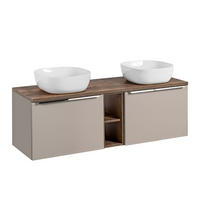 DVOJUMYVADLO 140cm Éros Krtek - šedohnědá, kompozitní dřevo (140/48/46cm) - Petits-meubles
