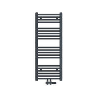 HEIZKÖRPER Handtuchheizkörper wasserführend 100/40/3 cm - Anthrazit, Metall (40/100/3cm) - EMKE