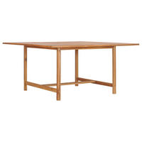 GARTENTISCH 150/150/76 Cm Massivholz Teak - Braun, Holz (150/150/76cm) - vidaXL