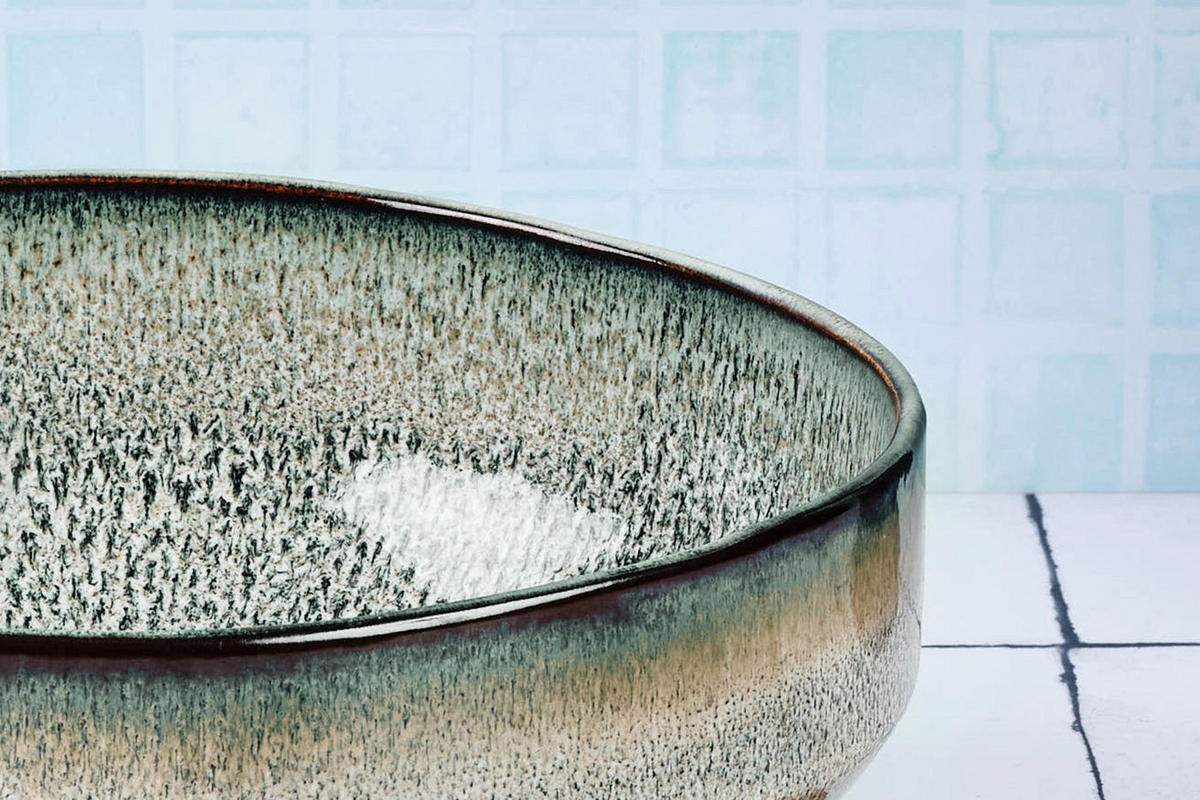 SALATSCHALE Genesis Ø22,5cm - Erde - Grau, Keramik (22.5cm) - Björn