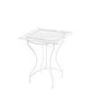 GARTENTISCH eckig 60/60/72 cm Metall Weiß - Weiß, Metall (60/60/72cm) - CLP