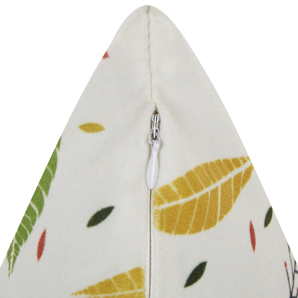 DEKOKISSEN Cremeweiß 45/45 cm Mullein - Ecru/Multicolor, Textil (45/45cm) - Beliani