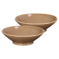 SERVIERSCHALEN Sahara Hellbraun ø 24 cm 2er Set - Hellbraun, Keramik (24/7/24cm) - Ritzenhoff Breker