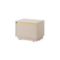 NACHTTISCH Roy Beige, mit Schublade - Beige, Holzwerkstoff (54/42/39cm) - Bettso