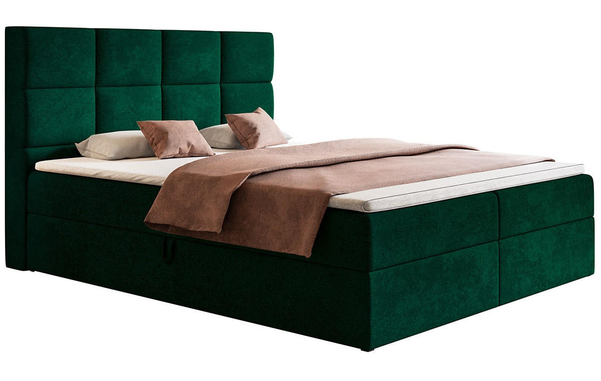 BETT Grün FOX 5 120x200 cm - Grün, Textil (120/200cm) - Sepro Meble